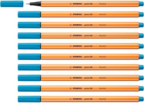 STABILO Fineliner point 88-10er Pack Schwarz für Büro und Studium