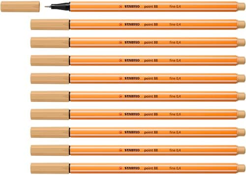 STABILO Fineliner point 88-10er Pack Schwarz für Büro und Studium