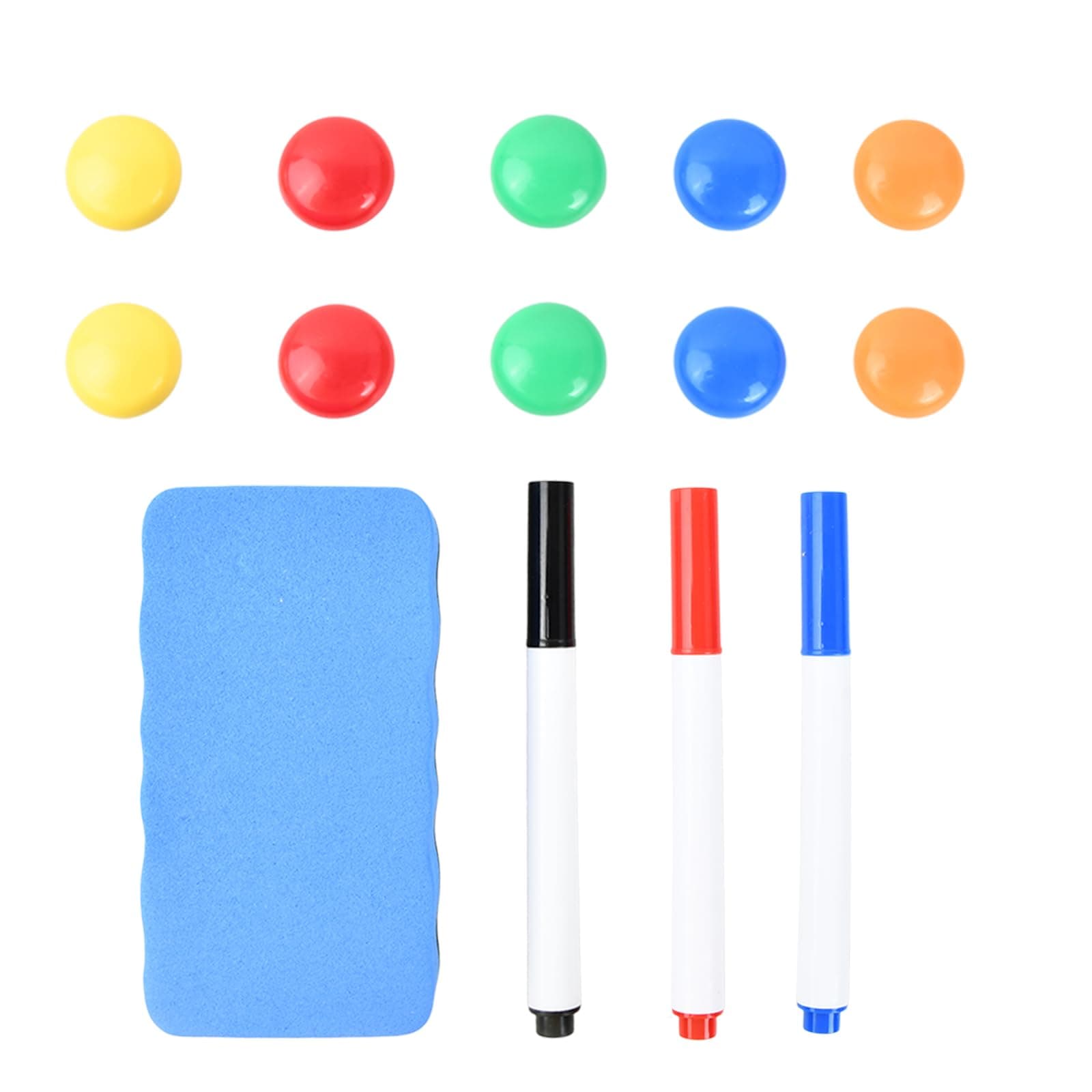 14 Stück Marker Set für Büro und Schule mit bunter Magnetfunktion
| Magnettafelmarker Set von 3 Farben plus Reiniger un