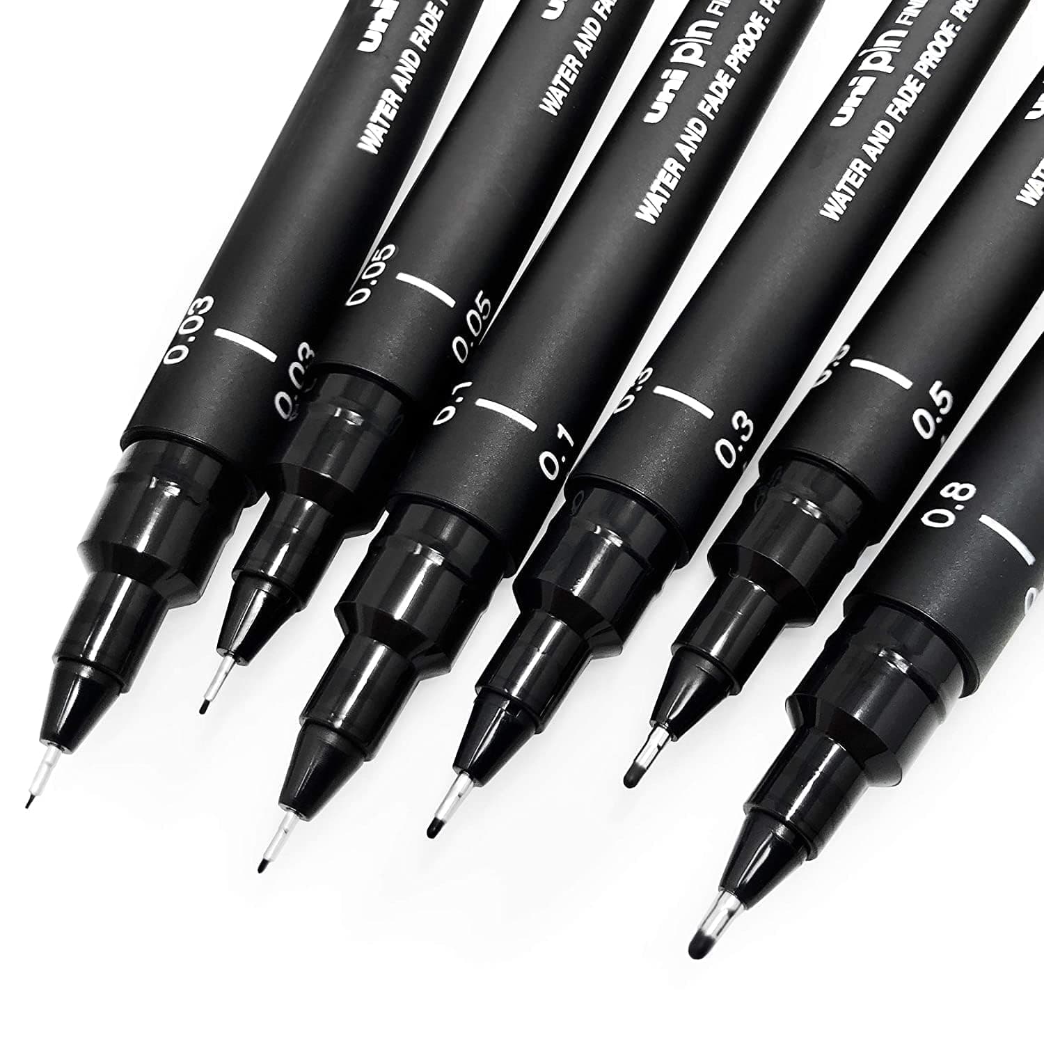 Uni Pin Fineliner Zeichenstift - Schmale Linien bis breite Striche -Ideal für Künstler -Suitable for Malerei und Zeichnu